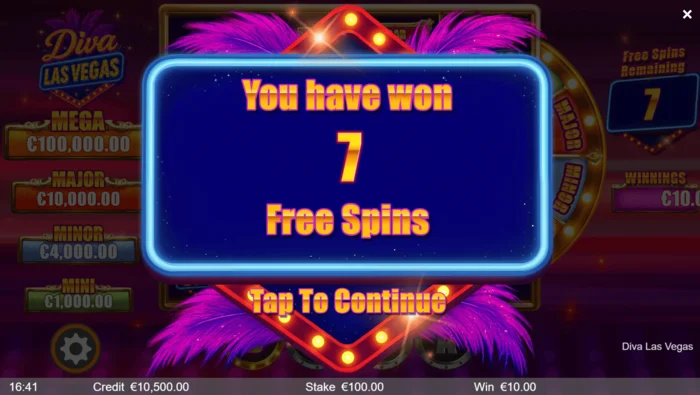 Diva Las Vegas - pokretanje Bonus Free Spinova